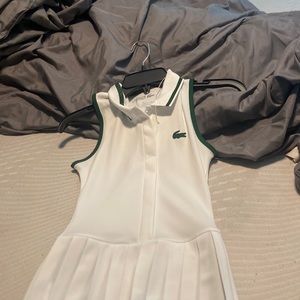 White Lacoste dress